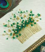 Green  Women's Hair Brooch