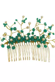 Green  Women's Hair Brooch