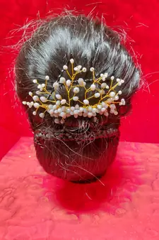Grey  Women's Hair Brooch
