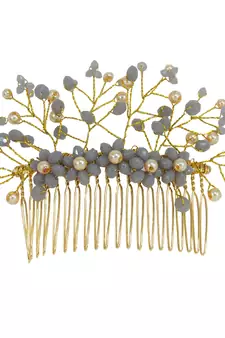 Grey  Women's Hair Brooch