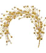 Gold  Women's Hair Veni Hair Gajara