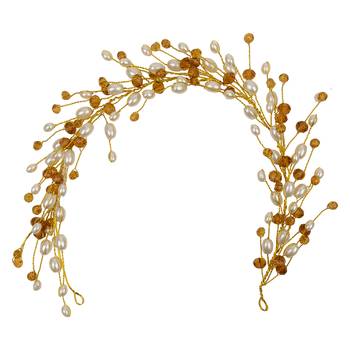 Gold  Women's Hair Veni Hair Gajara 1