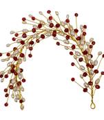 Maroon  Women's Hair Veni Hair Gajara