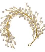 Gold  Women's Hair Veni Hair Gajara