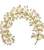 Gold  Women's Hair Veni Hair Gajara