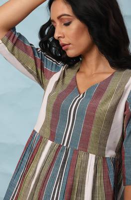 Multicolor printed cotton cotton tops 5