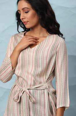 Janasya Multicolor printed viscose rayon party tops 5