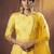 Mustard Yellow Thread and Sequins Embroidered Heavy Georgette Fabric Indian wedding Lehenga Dress