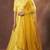 Mustard Yellow Thread and Sequins Embroidered Heavy Georgette Fabric Indian wedding Lehenga Dress