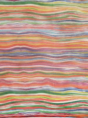 Multicolor Organza Printed Saree With Unstitched Blouse 3