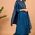 Blue plain cotton salwar