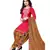 Red printed crepe salwar