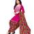 Pink printed crepe salwar
