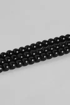 Black beaded_jewellery Yellow Gold Alloy   Necklace
