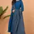 Blue plain cotton salwar