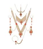 Red Golden Bridal Set for Women