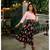 Pink Cotton Georgette Shirt  Skirt