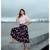 Pink Cotton Georgette Shirt  Skirt