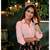 Pink Cotton Georgette Shirt  Skirt