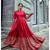 Maroon Foil Print Rayon Fit and Flare Dress