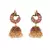 Beautiful Red  Green and Gold Jhumka Earrings