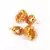 Beautiful Red  Green and Gold Jhumka Earrings