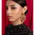 Gorgeous Red  Green and Gold Chandbali Earrings
