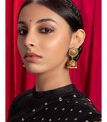 Antique Gold Jhumka Earrings