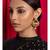 Chic Red and Gold Drop Earrings