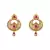 Chic Red and Gold Drop Earrings