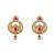 Chic Red and Gold Drop Earrings