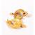Chic Red and Gold Drop Earrings