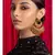 Deluxe Red  Green and Gold Chandbali Earrings