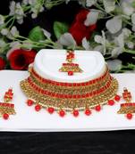 Red necklace-sets