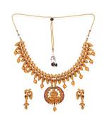 Gold gold plated Yellow Gold Alloy   Necklace   Pair Earring