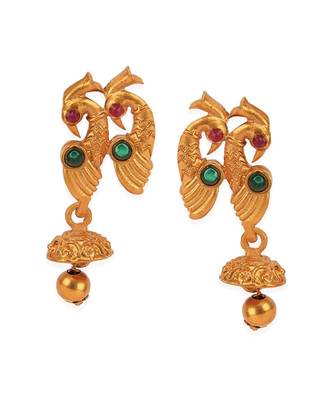 Gold gold plated Yellow Gold Alloy   Necklace   Pair Earring 4