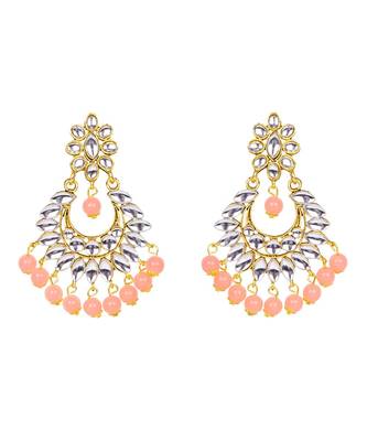 Orange gold plated Yellow Gold Alloy   Necklace   Pair Earring   Maangtika 5