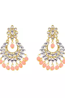 Orange gold plated Yellow Gold Alloy   Necklace   Pair Earring   Maangtika