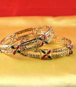 gold platted bangles size-2.6