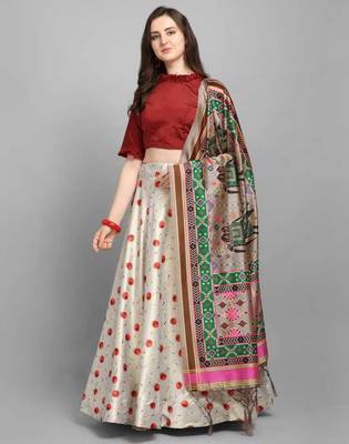  Women's silk Lehenga Choli 1