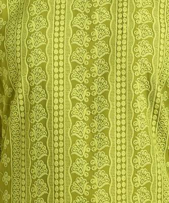 Green embroidered georgette chikankari-kurtis 4