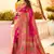   rani pink woven silk saree with blouse