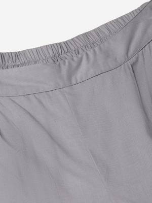 Grey Cotton Plain   Pant 5