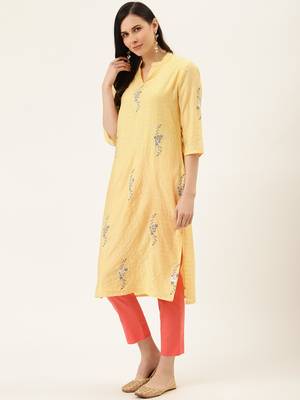 Peach Cotton Plain   Pant 4