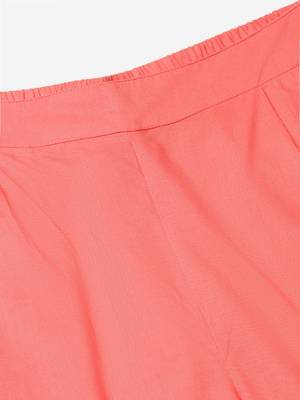 Peach Cotton Plain   Pant 5