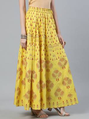 Yellow Viscose Printed   PALAZZO 2