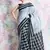 Grey woven blended cotton saree with blouse