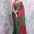 Green woven cotton saree with blouse
