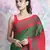Green woven cotton saree with blouse