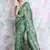 Green Woven Blended Cotton Saree Without Blouse